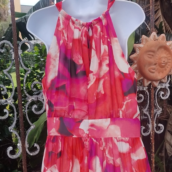 Eliza J Prettiest Sleeveless Floral Maxi Dress Size 14 - Picture 9 of 10